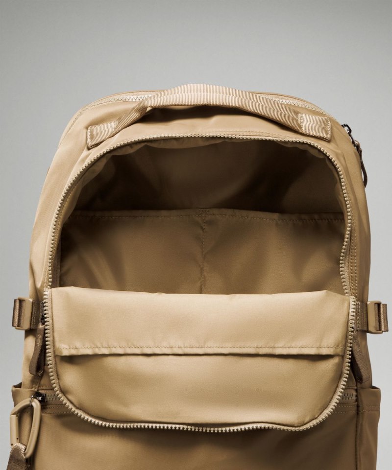 Lululemon New Crew Backpack 22L Artifact / Raw Linen Online Outlet Sale