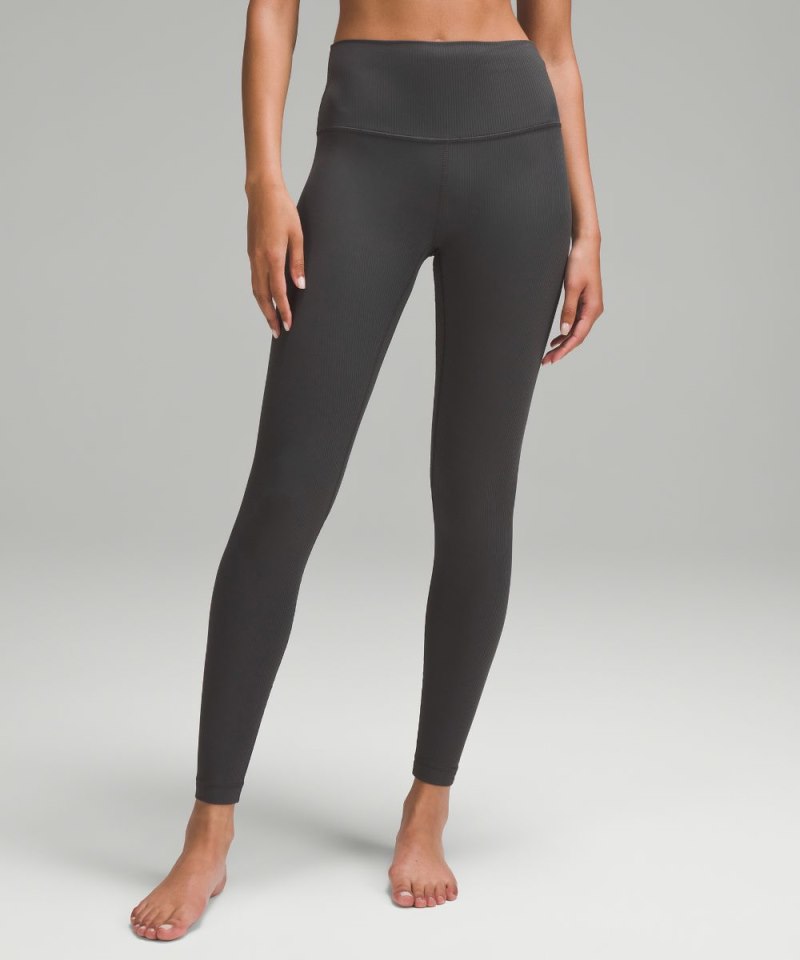 Lululemon lululemon Align™ High-Rise Ribbed Pant 28" Graphite Grey Online Outlet Sale