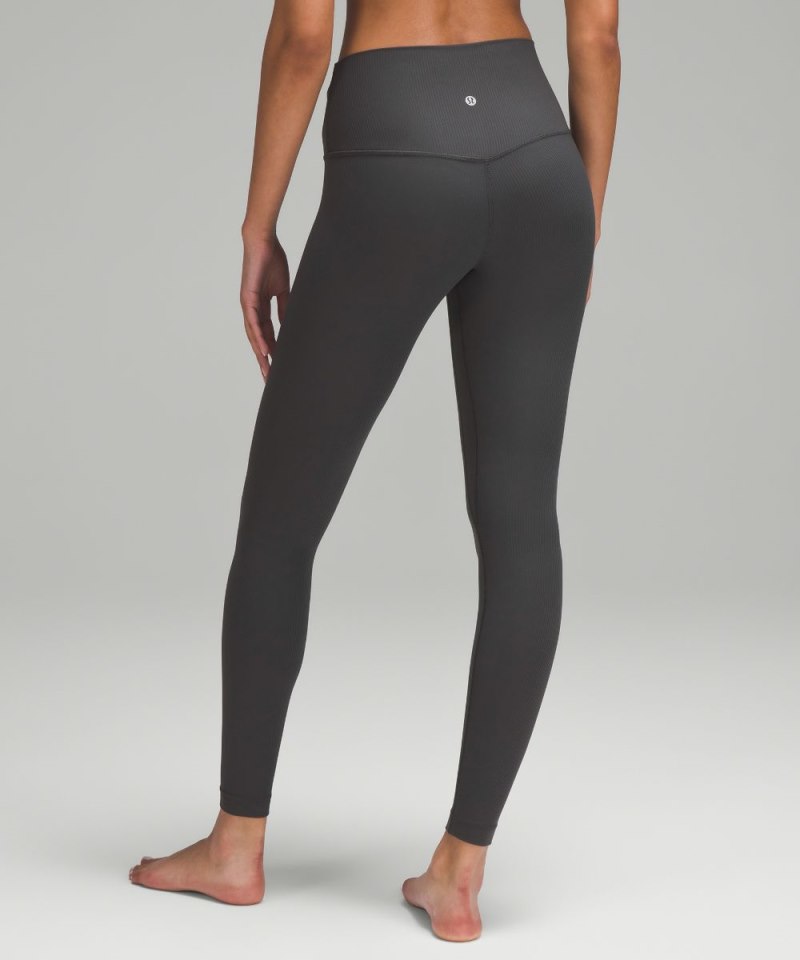 Lululemon lululemon Align™ High-Rise Ribbed Pant 28" Graphite Grey Online Outlet Sale