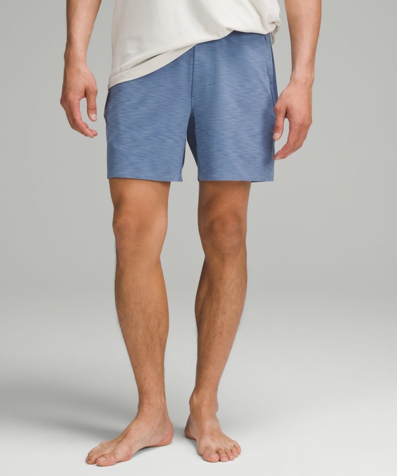 Lululemon Balancer Short 6" Heathered Oasis Blue Online Outlet Sale