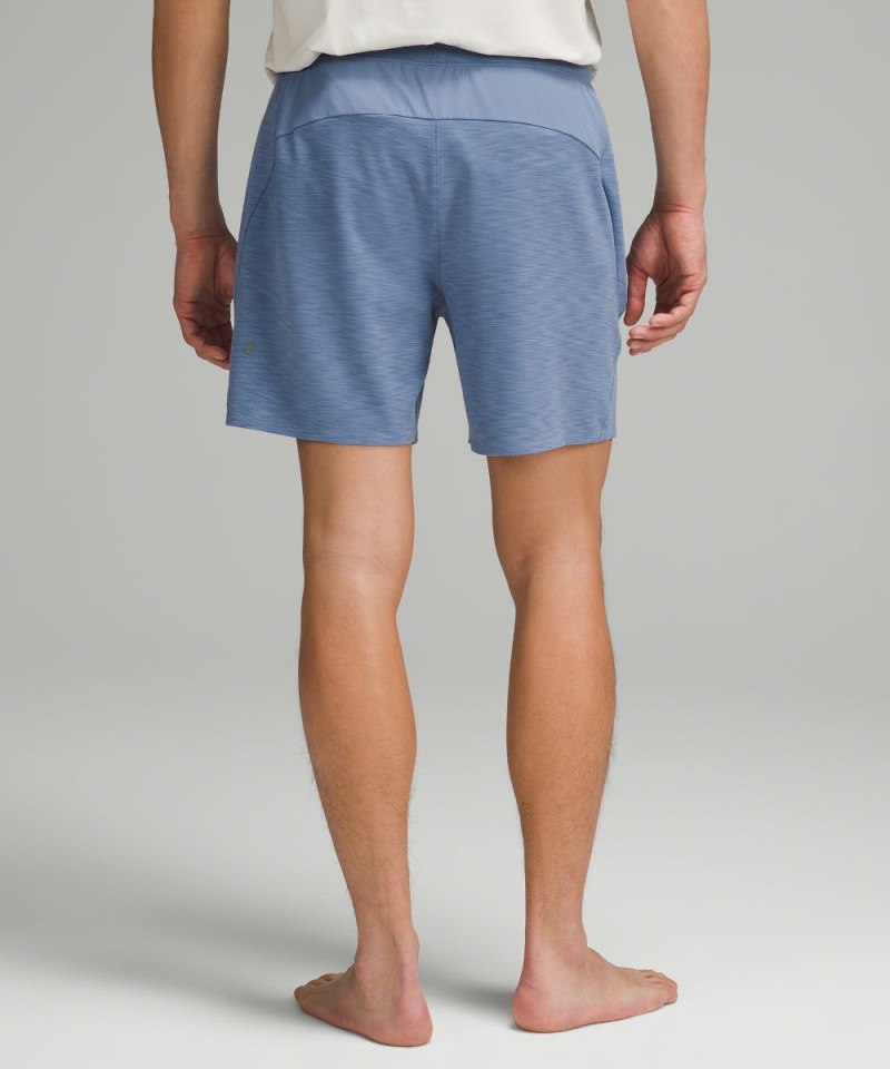 Lululemon Balancer Short 6" Heathered Oasis Blue Online Outlet Sale