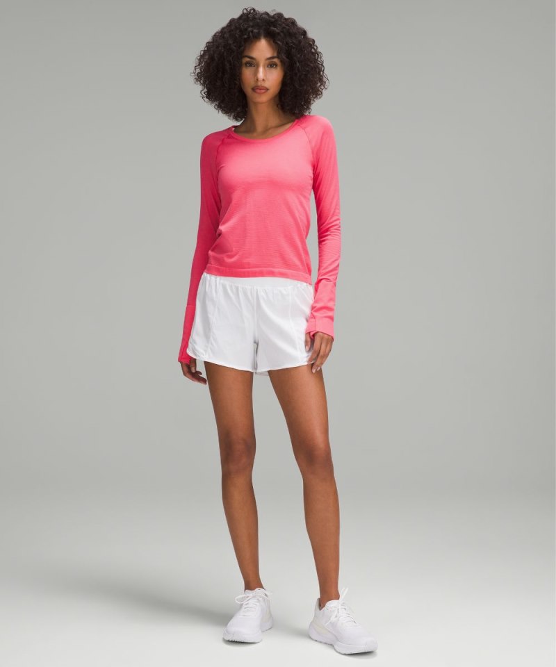 Lululemon Swiftly Tech Long-Sleeve Shirt 2.0 *Waist Length Glaze Pink / Glaze Pink Online Outlet Sale