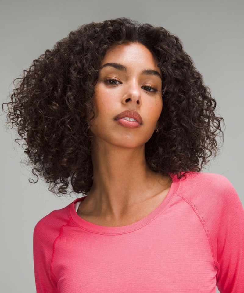 Lululemon Swiftly Tech Long-Sleeve Shirt 2.0 *Waist Length Glaze Pink / Glaze Pink Online Outlet Sale