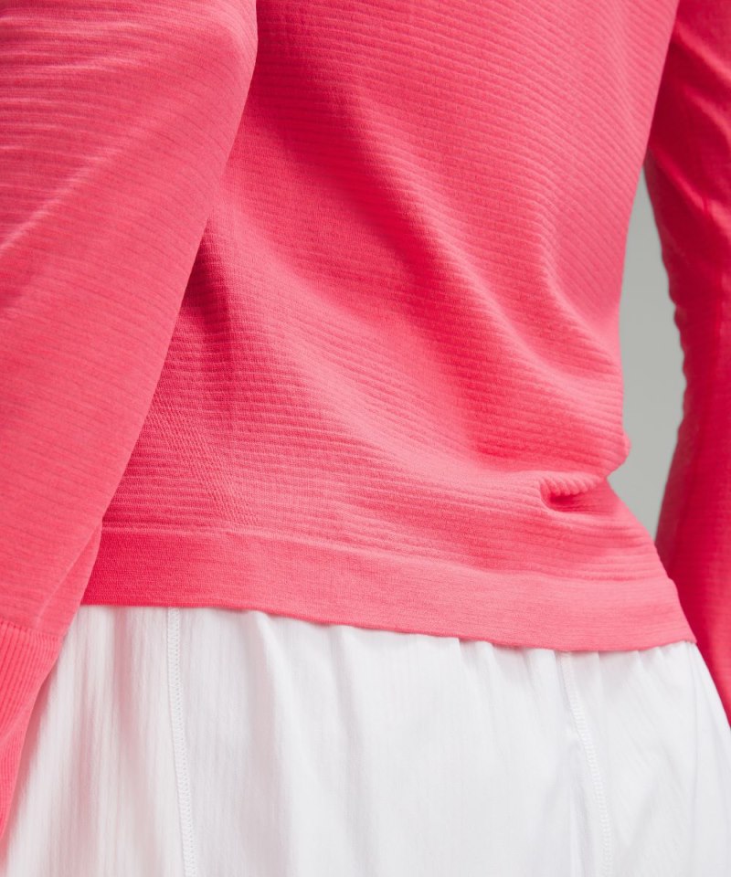 Lululemon Swiftly Tech Long-Sleeve Shirt 2.0 *Waist Length Glaze Pink / Glaze Pink Online Outlet Sale