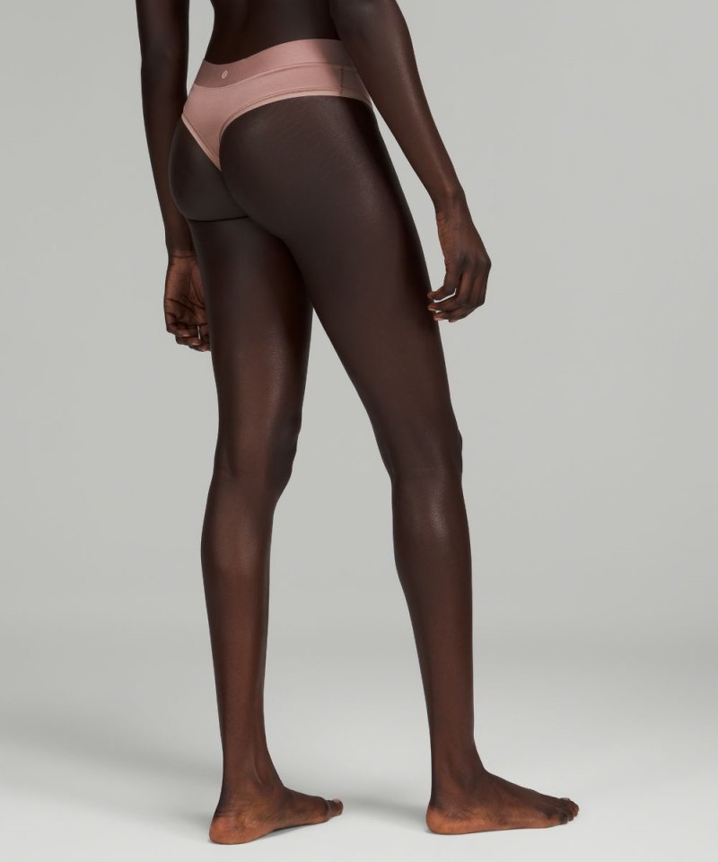 Lululemon UnderEase High-Rise Thong Underwear Twilight Rose Online Outlet Sale