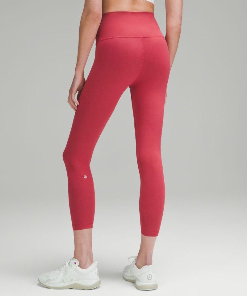 Lululemon Wunder Train High-Rise Crop 23" Vintage Rose Online Outlet Sale