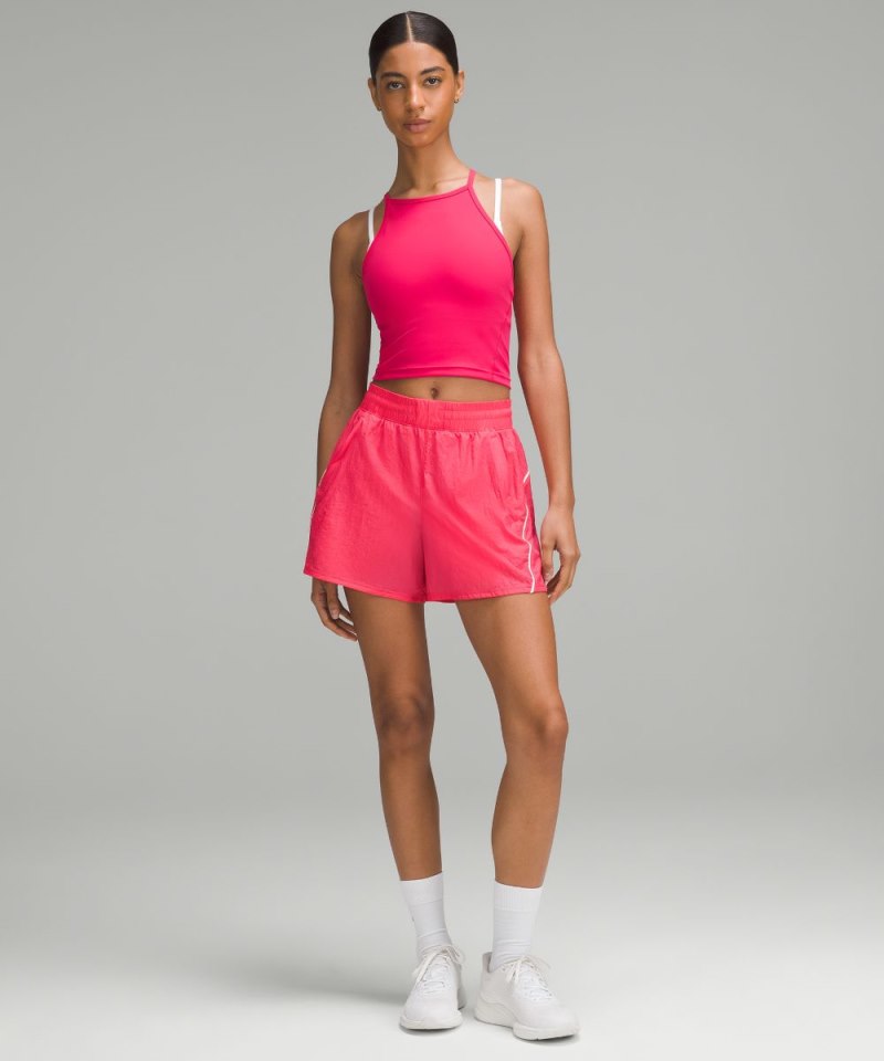Lululemon Wunder Train High-Neck Cross-Back Tank Top Cherry Mist Online Outlet Sale