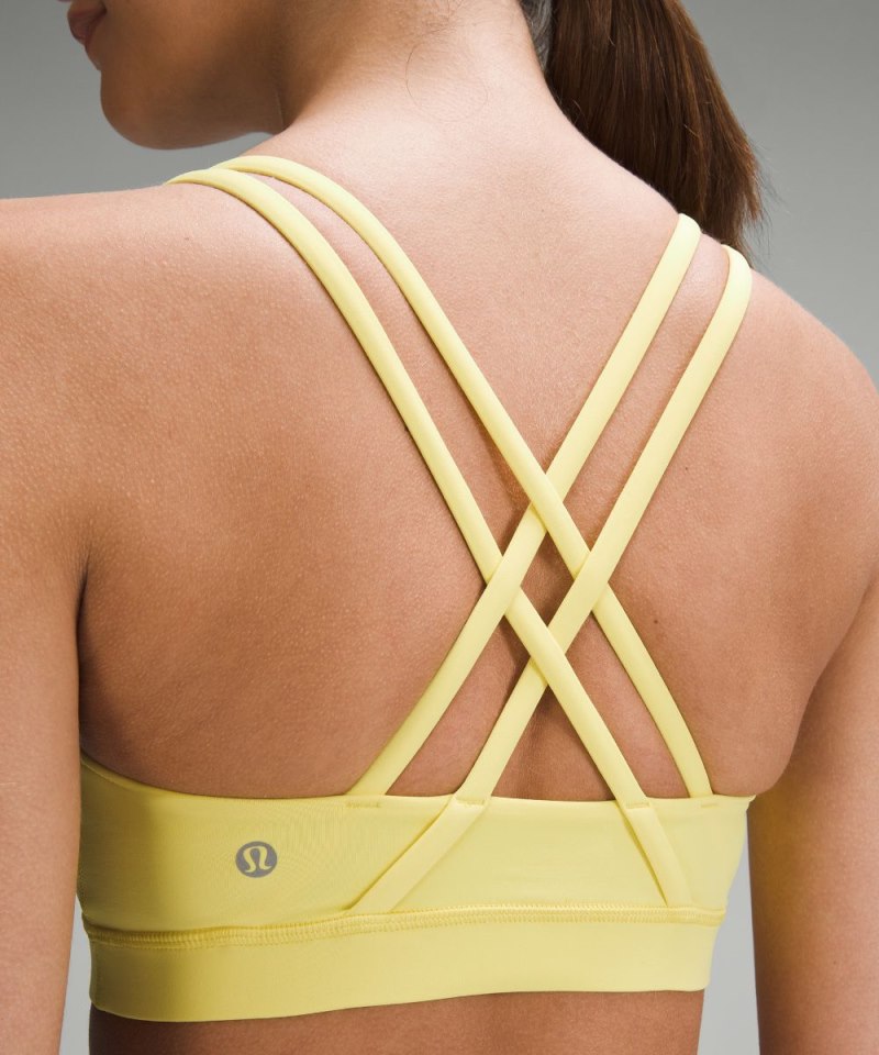 Lululemon lululemon Energy Bra *Medium Support, B–D Cups Beaming Yellow Online Outlet Sale