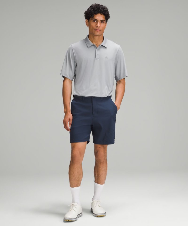 Lululemon Logo Sport Polo Short Sleeve Rhino Grey Online Outlet Sale