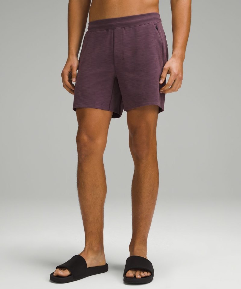 Lululemon Balancer Short 6" Heathered Grape Thistle Online Outlet Sale