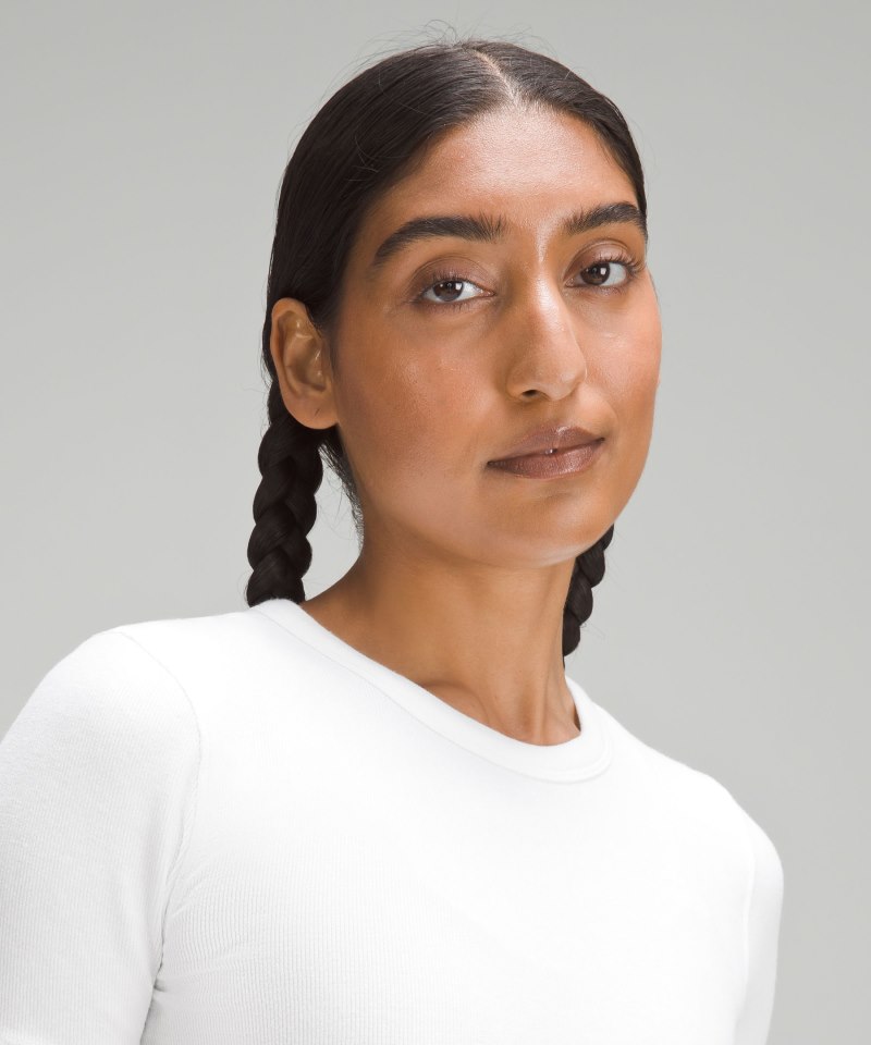 Lululemon Hold Tight Cropped T-Shirt White Online Outlet Sale