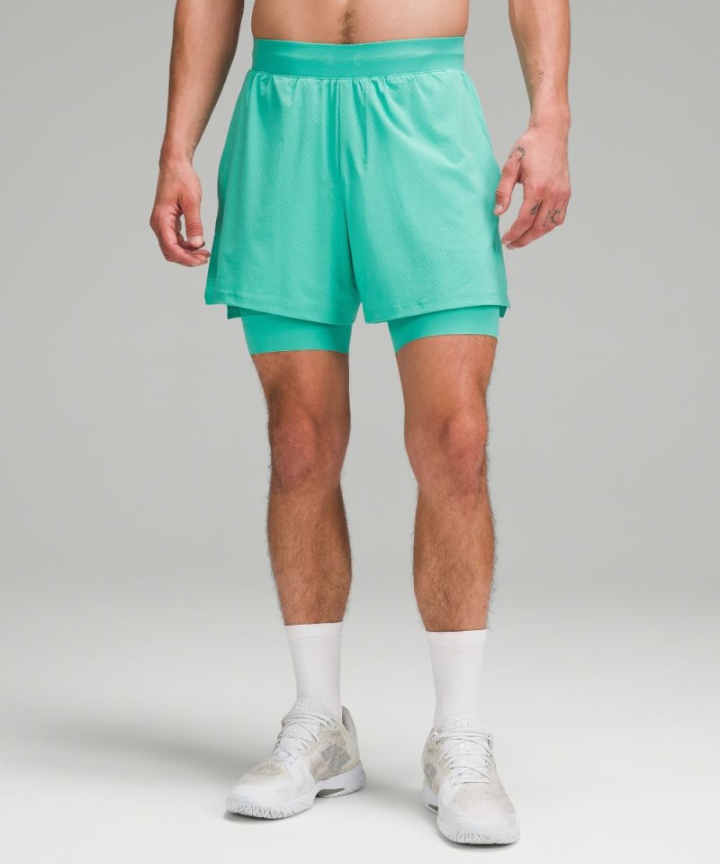 Lululemon Vented Tennis Short 6" Paradise Green Online Outlet Sale