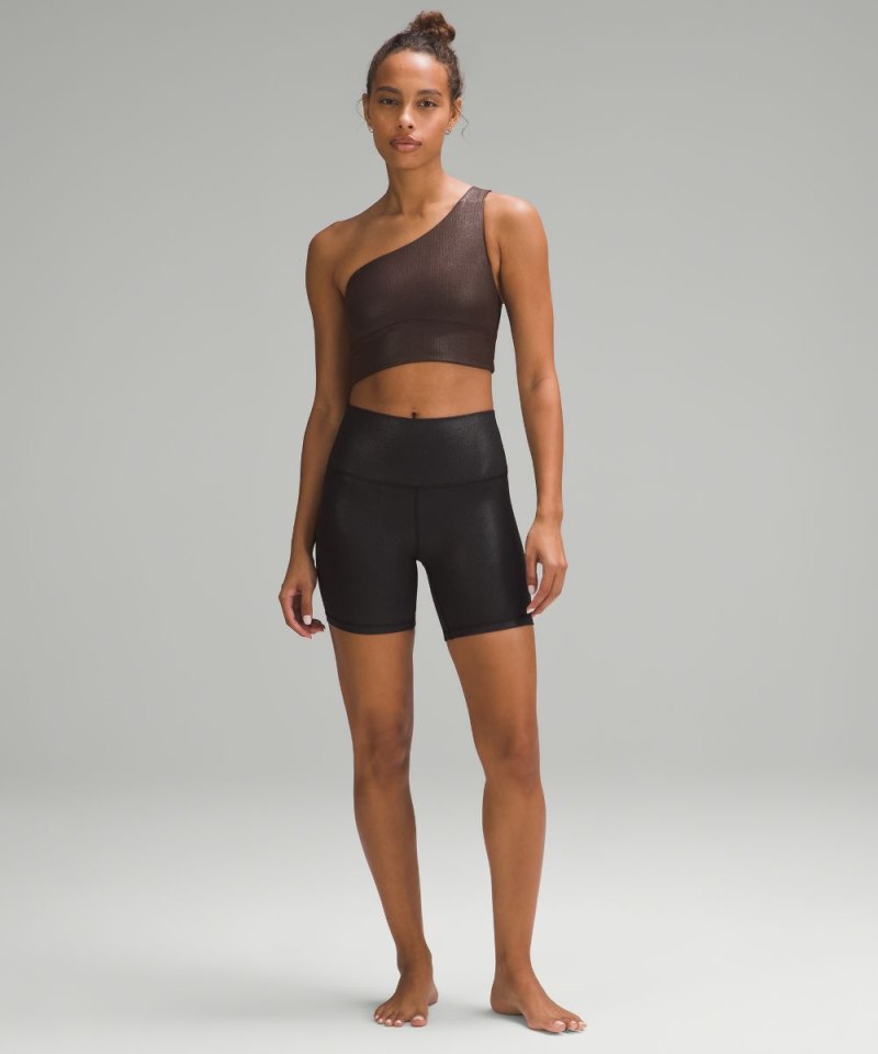 Lululemon lululemon Align™ Asymmetrical Ribbed Bra *Light Support A / B Cup Shine Espresso (not available) Online Outlet Sale