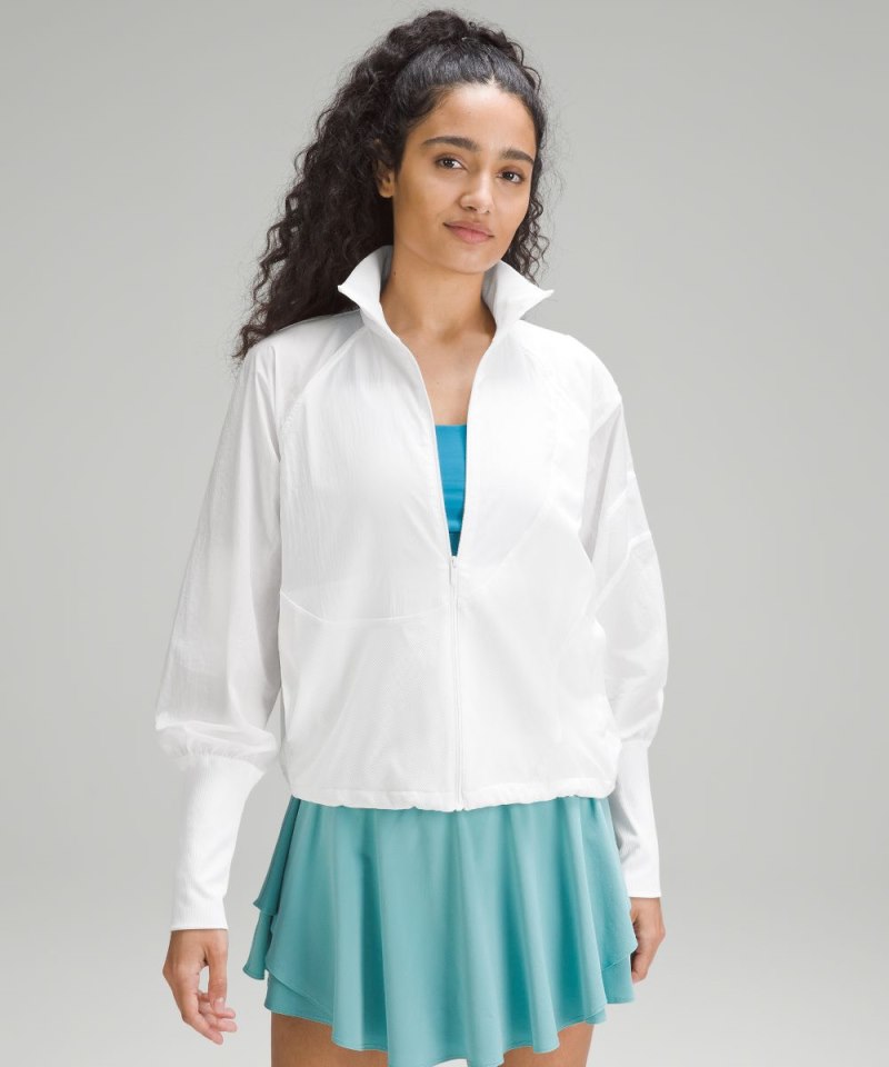 Lululemon Lightweight Tennis Full-Zip Track Jacket White Online Outlet Sale