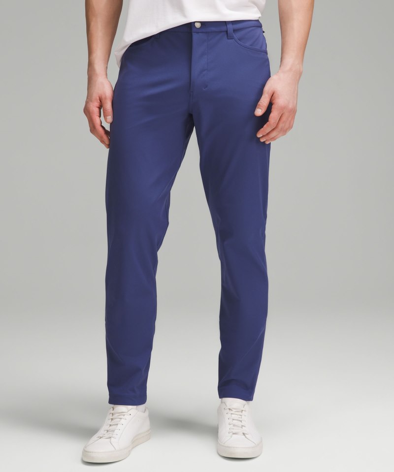 Lululemon ABC Slim-Fit 5 Pocket Pant 28" *Warpstreme Gatsby Blue Online Outlet Sale