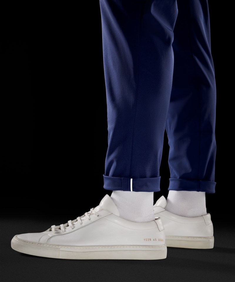 Lululemon ABC Slim-Fit 5 Pocket Pant 28" *Warpstreme Gatsby Blue Online Outlet Sale