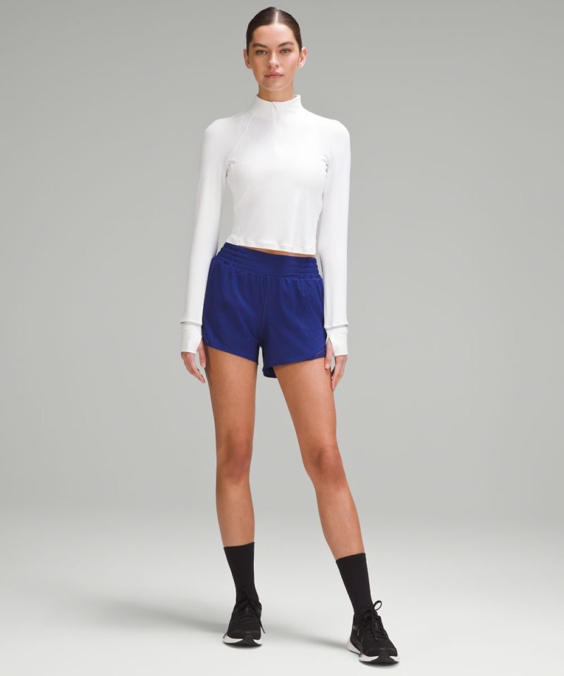 Lululemon Hotty Hot High-Rise Lined Short 4" Larkspur Online Outlet Sale