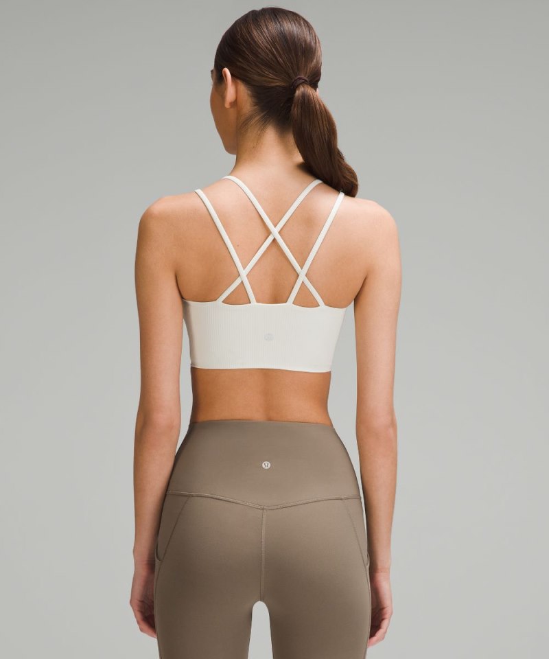 Lululemon Like a Cloud Ribbed Longline Bra *Light Support, B / C Cup Bone Online Outlet Sale