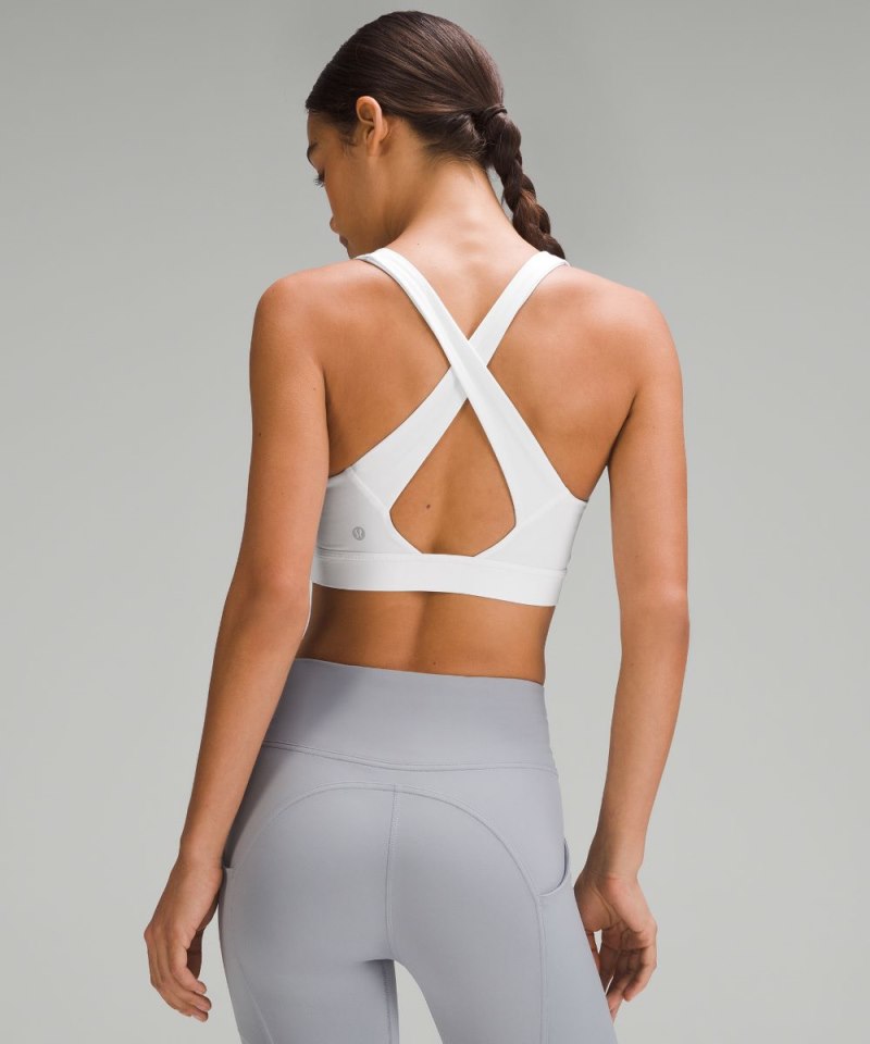 Lululemon Envital Bra *Medium Support, D / DD Cup White Online Outlet Sale