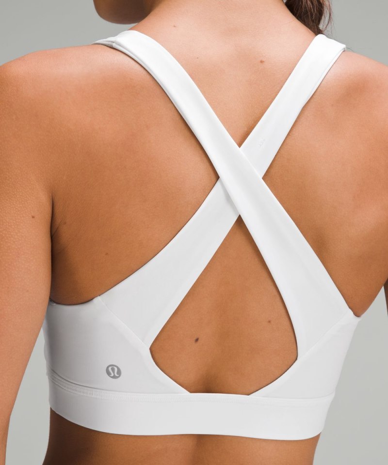 Lululemon Envital Bra *Medium Support, D / DD Cup White Online Outlet Sale