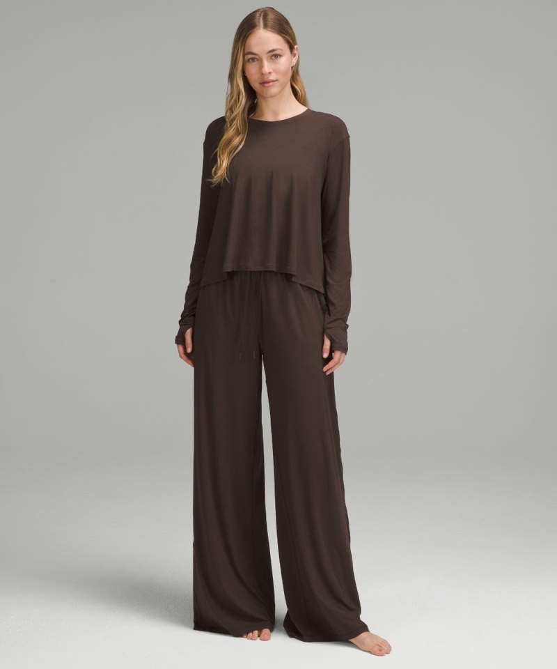 Lululemon Modal High-Rise Wide-Leg Lounge Pant French Press Online Outlet Sale