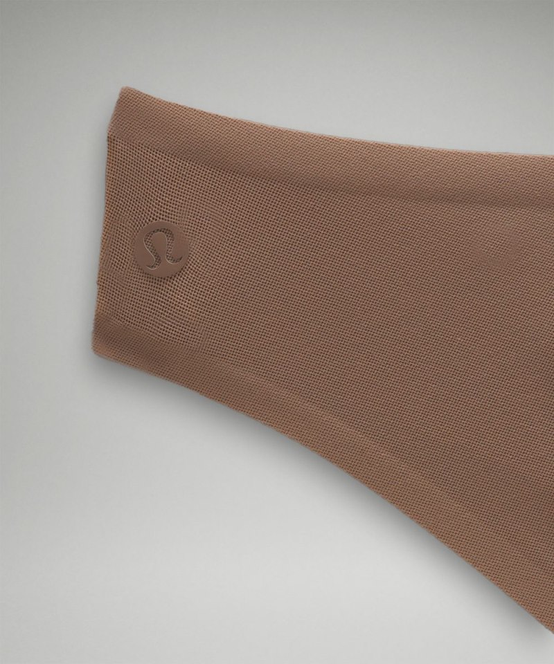 Lululemon Nulu Mesh Wundermost Mid-Rise Bikini Underwear Taupetastic Online Outlet Sale