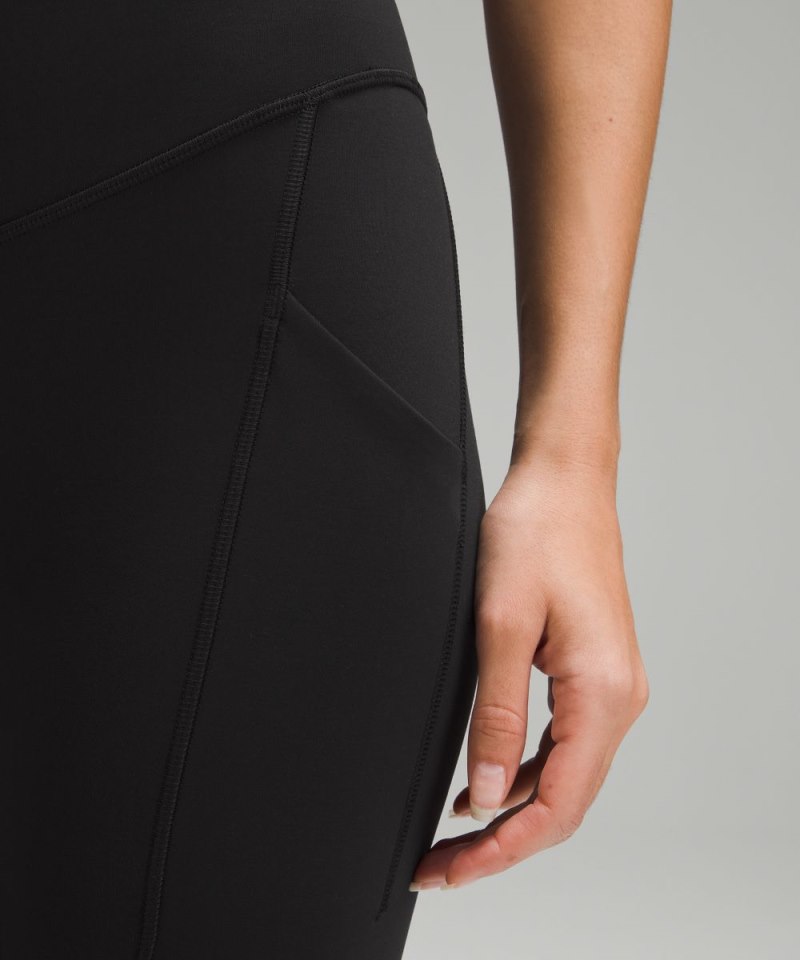 Lululemon Wunder Under SmoothCover Tight with Pockets 25" Black Online Outlet Sale
