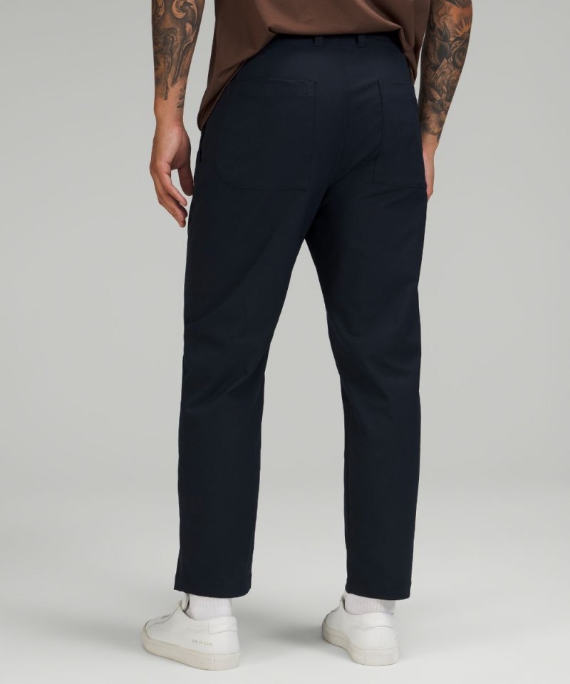 Lululemon Relaxed-Tapered Smooth Twill Trouser *Cropped True Navy Online Outlet Sale