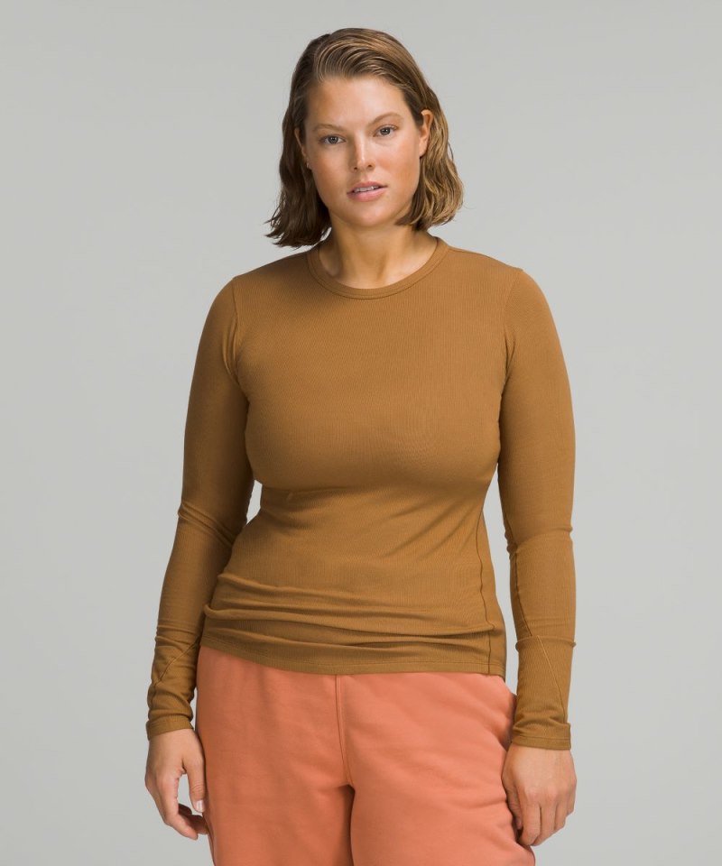 Lululemon Hold Tight Long-Sleeve Shirt Bold Beige Online Outlet Sale
