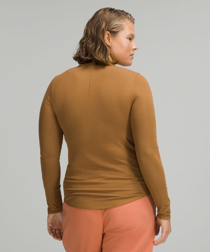 Lululemon Hold Tight Long-Sleeve Shirt Bold Beige Online Outlet Sale