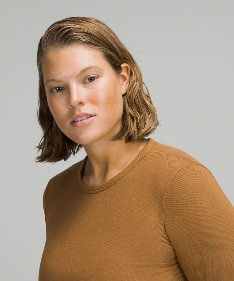 Lululemon Hold Tight Long-Sleeve Shirt Bold Beige Online Outlet Sale