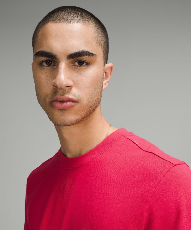 Lululemon Zeroed In Short-Sleeve Shirt Cherry Mist Online Outlet Sale