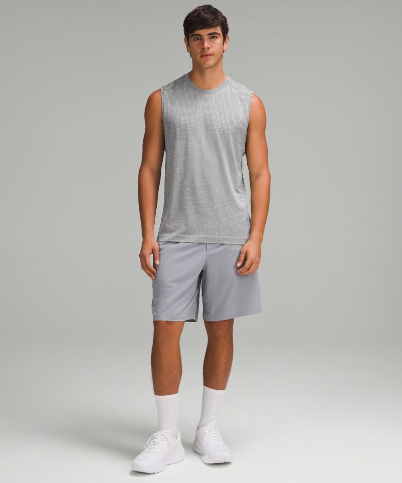 Lululemon Metal Vent Tech Sleeveless Shirt *Updated Fit Slate / White Online Outlet Sale