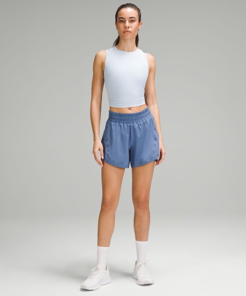 Lululemon Track That High-Rise Lined Short 5" Oasis Blue Online Outlet Sale