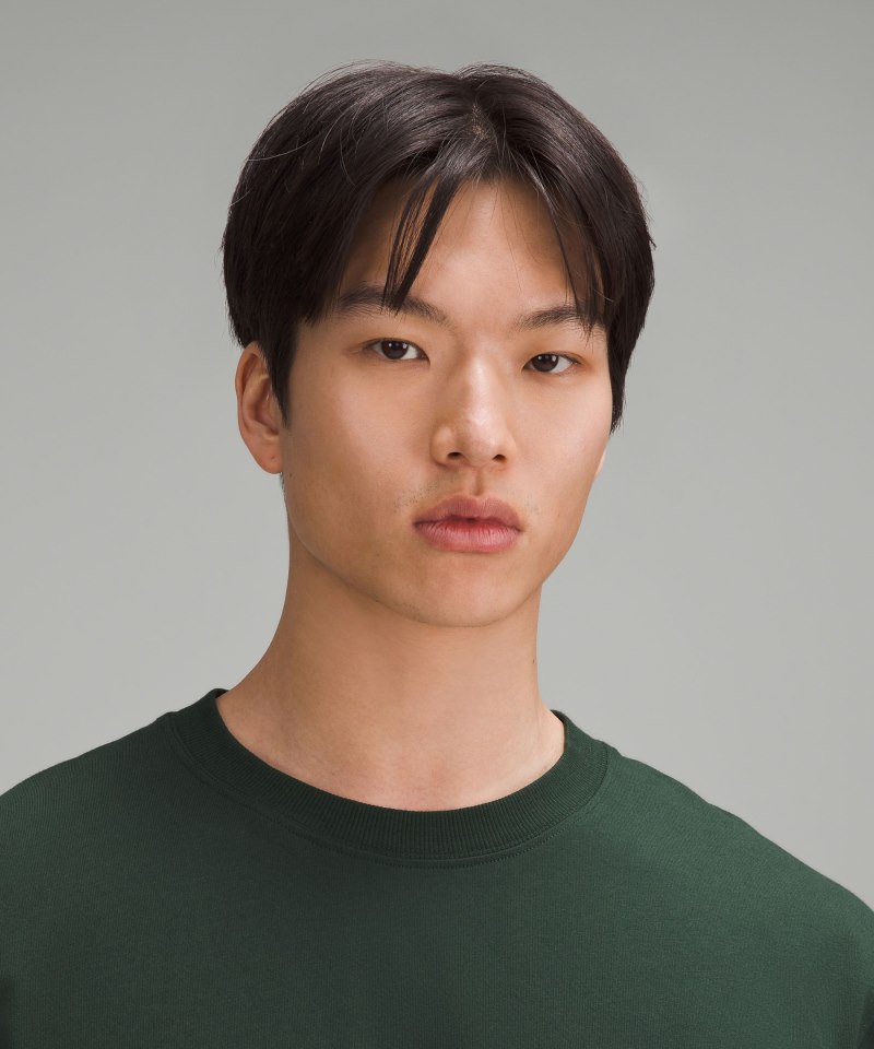 Lululemon Heavyweight Cotton Jersey Long-Sleeve Shirt Legacy Green Online Outlet Sale