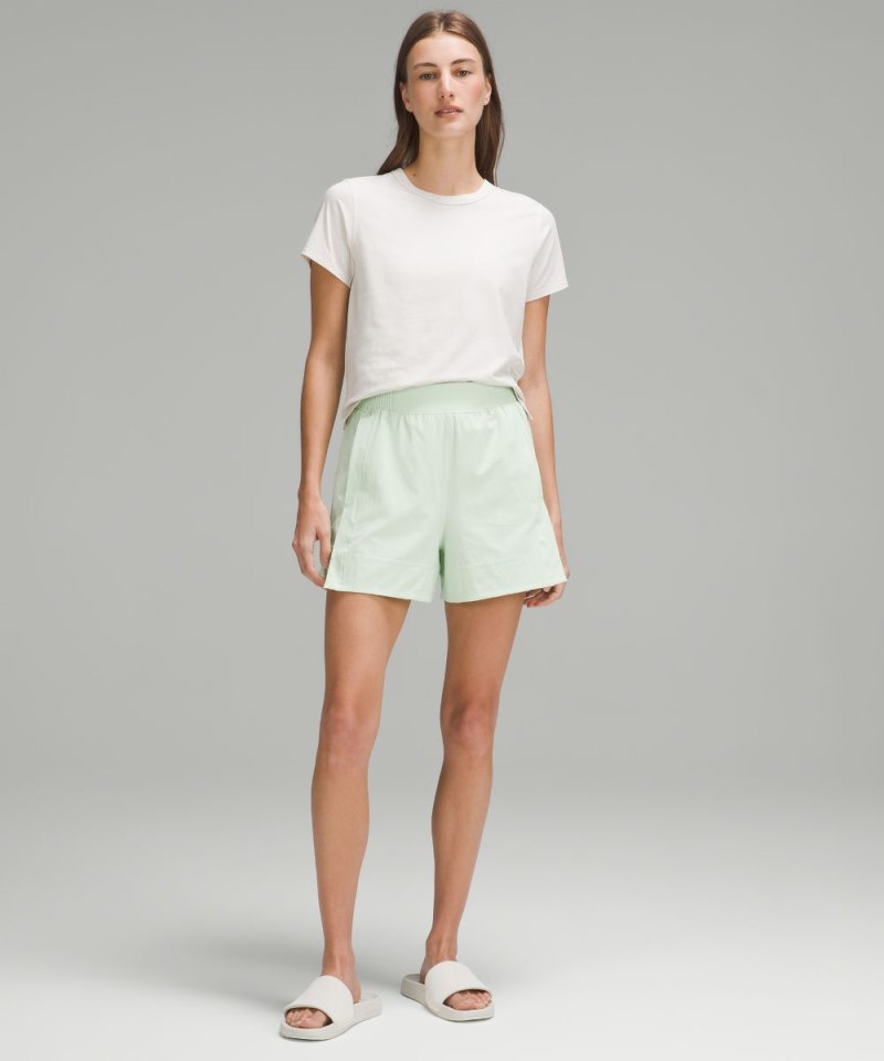 Lululemon Stretch Woven Relaxed-Fit High-Rise Short 4" Kohlrabi Green Online Outlet Sale