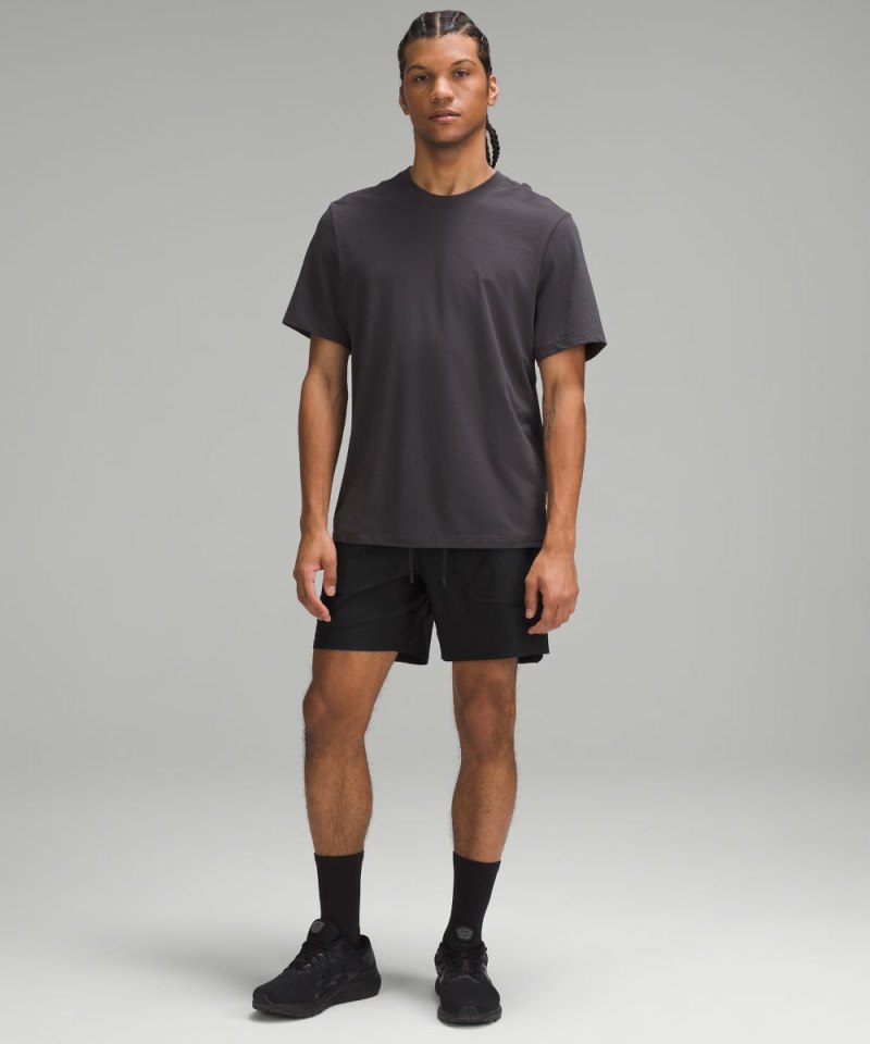Lululemon License to Train Linerless Short 7" *Pique Black Online Outlet Sale