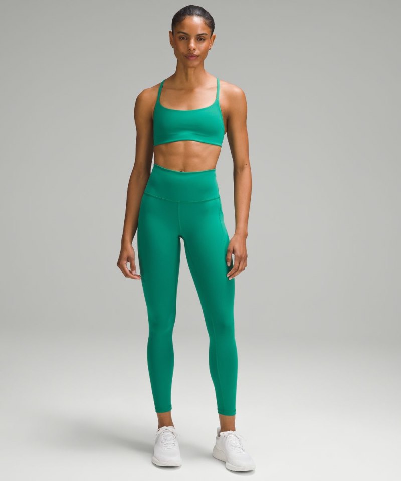 Lululemon Wunder Train High-Rise Tight with Pockets 25" Cascadia Green Online Outlet Sale
