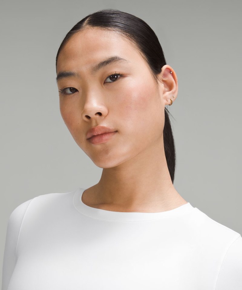 Lululemon Wunder Train Super-Cropped T-Shirt White Online Outlet Sale