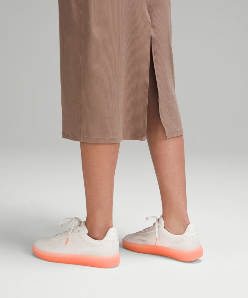 Lululemon All Aligned Ribbed Midi Dress Taupetastic Online Outlet Sale