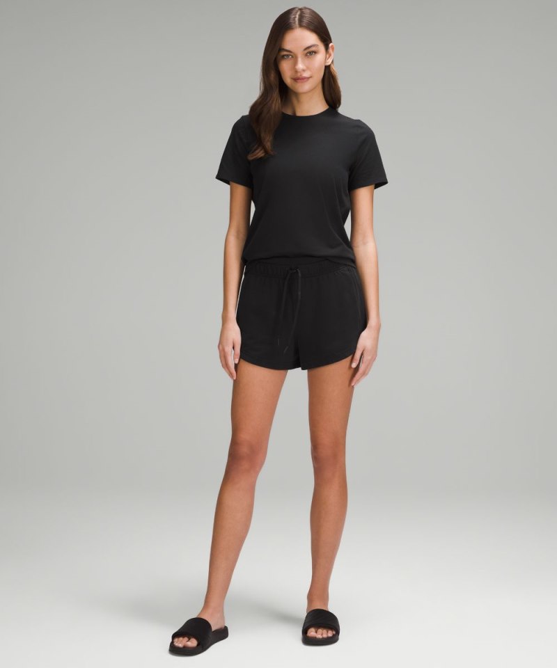 Lululemon Organic Cotton Crewneck T-Shirt Black Online Outlet Sale