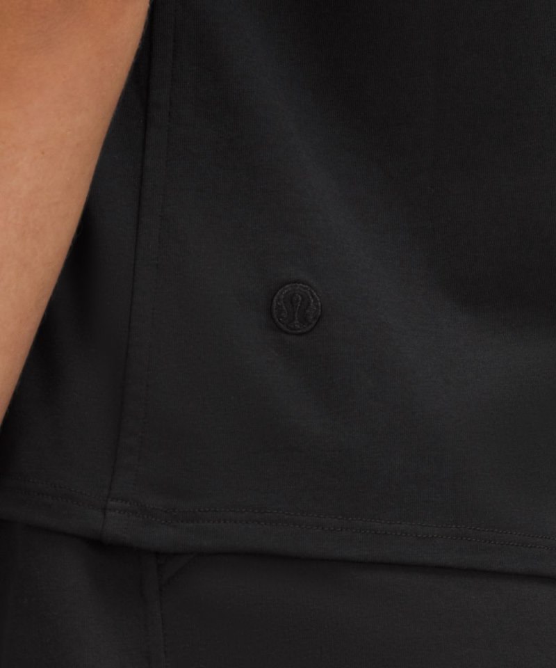 Lululemon Organic Cotton Crewneck T-Shirt Black Online Outlet Sale