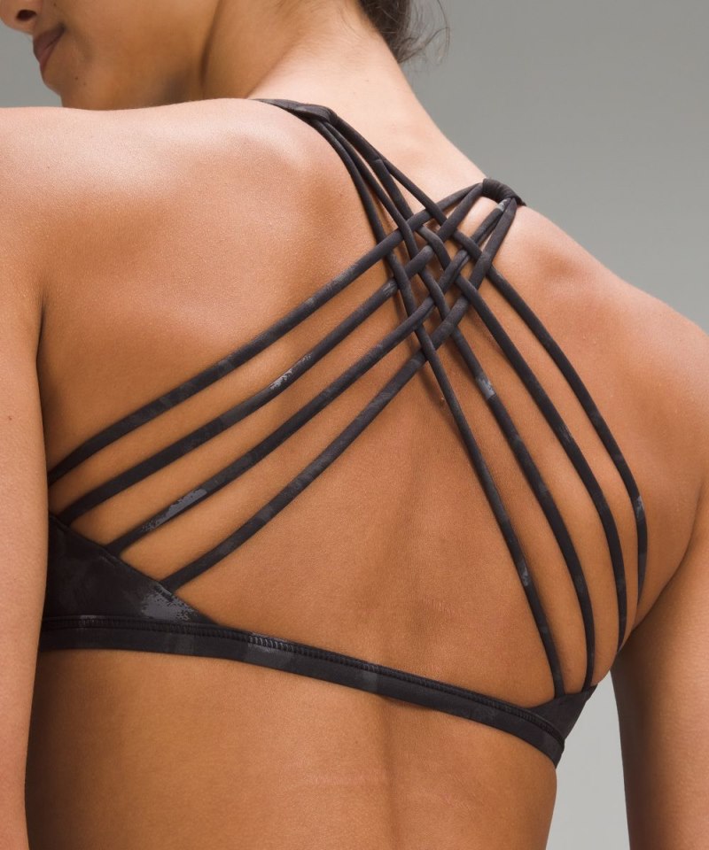 Lululemon Free to Be Bra - Wild *Light Support, A / B Cup Spray Leopard Black Multi (not available) Online Outlet Sale