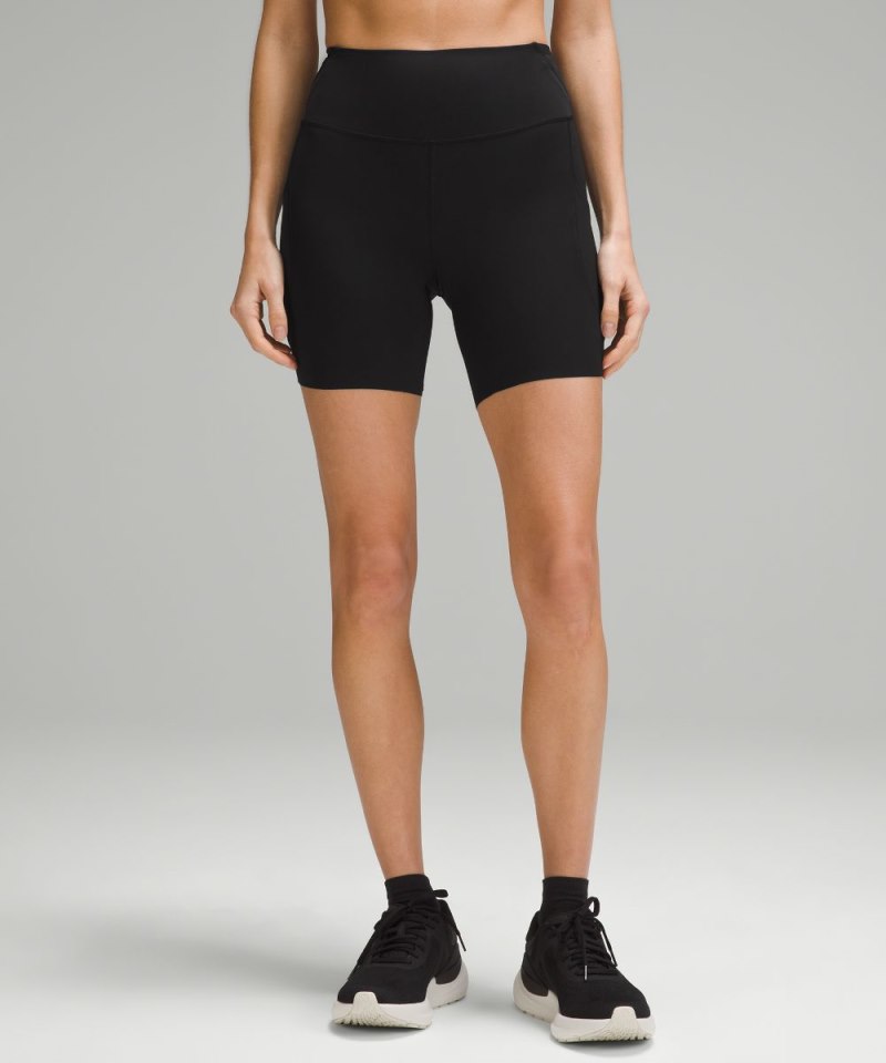 Lululemon Fast and Free High-Rise Short 6" *Pockets Black Online Outlet Sale