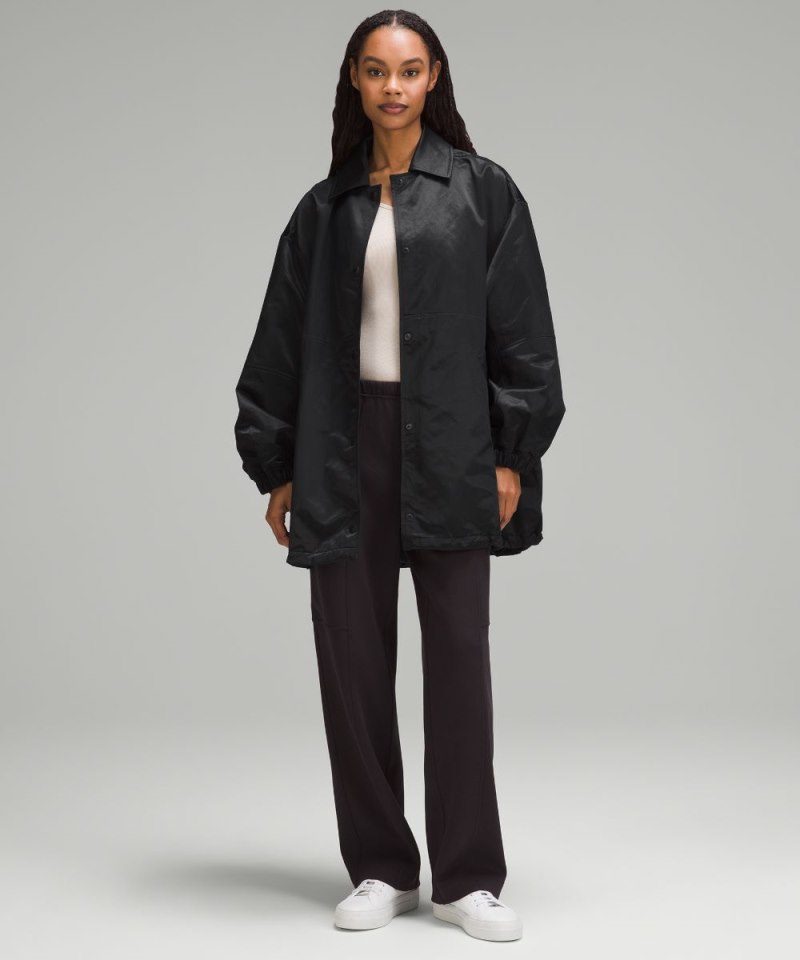 Lululemon Lightweight Oversized Coaches Jacket Black Online Outlet Sale