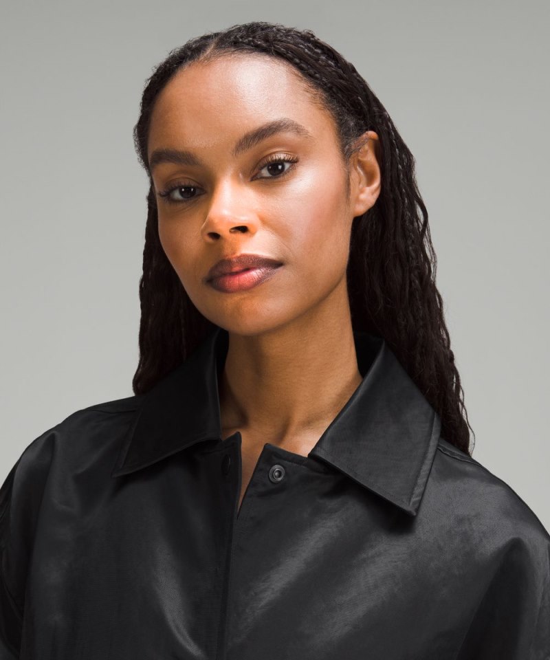 Lululemon Lightweight Oversized Coaches Jacket Black Online Outlet Sale
