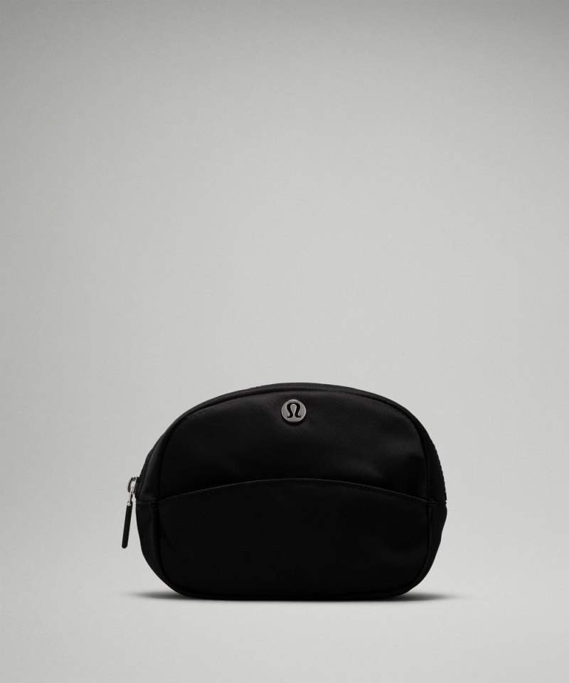 Lululemon City Essentials Pouch *Mini Black / Silver Online Outlet Sale