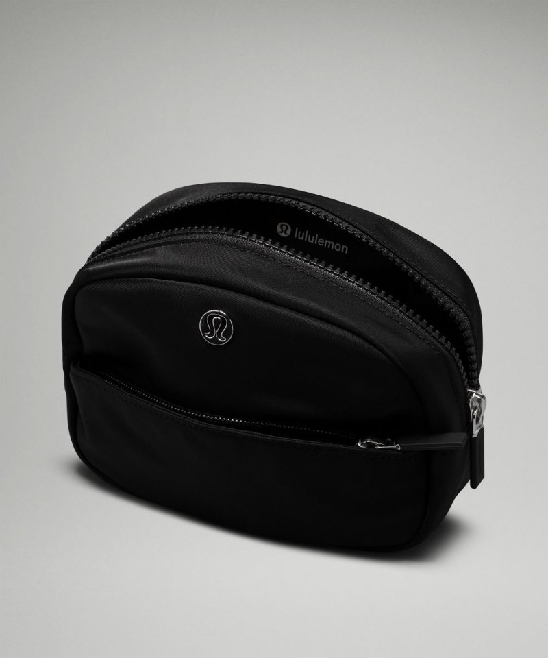 Lululemon City Essentials Pouch *Mini Black / Silver Online Outlet Sale
