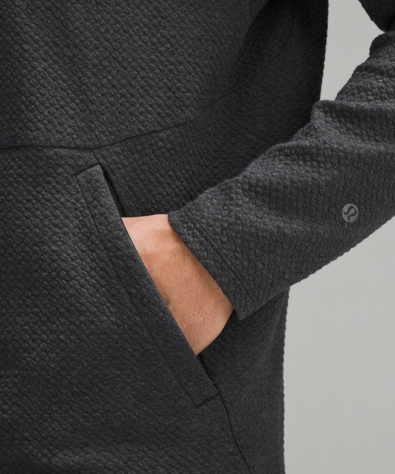 Lululemon At Ease Hoodie Heathered Black / Black Online Outlet Sale