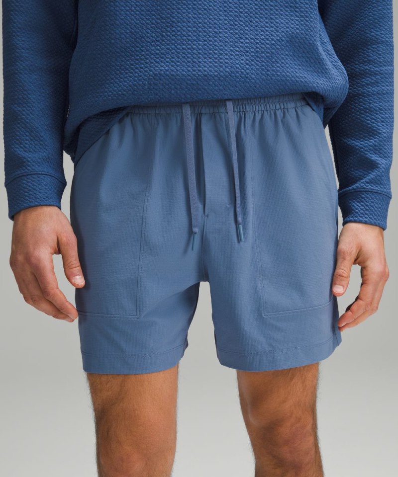 Lululemon Bowline Short 5" *Stretch Ripstop Oasis Blue Online Outlet Sale
